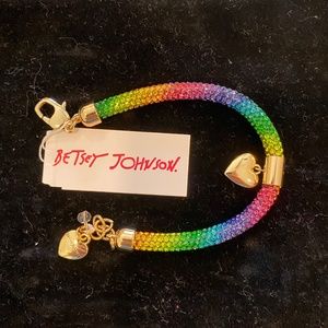 Betsey Johnson 6" Rainbow Bracelet (NWT)